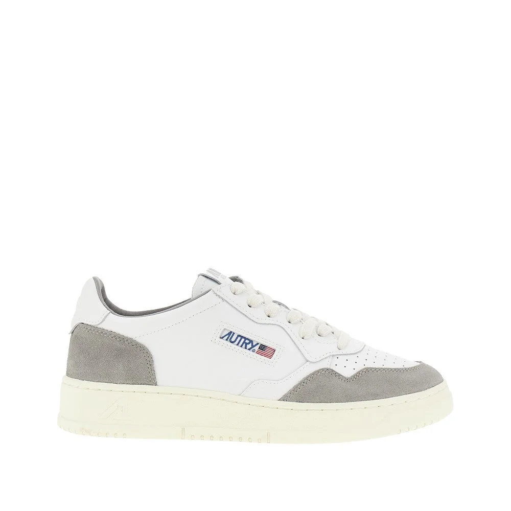 SUEDE AND LEATHER MEDALIST LOW SNEAKERS - 1
