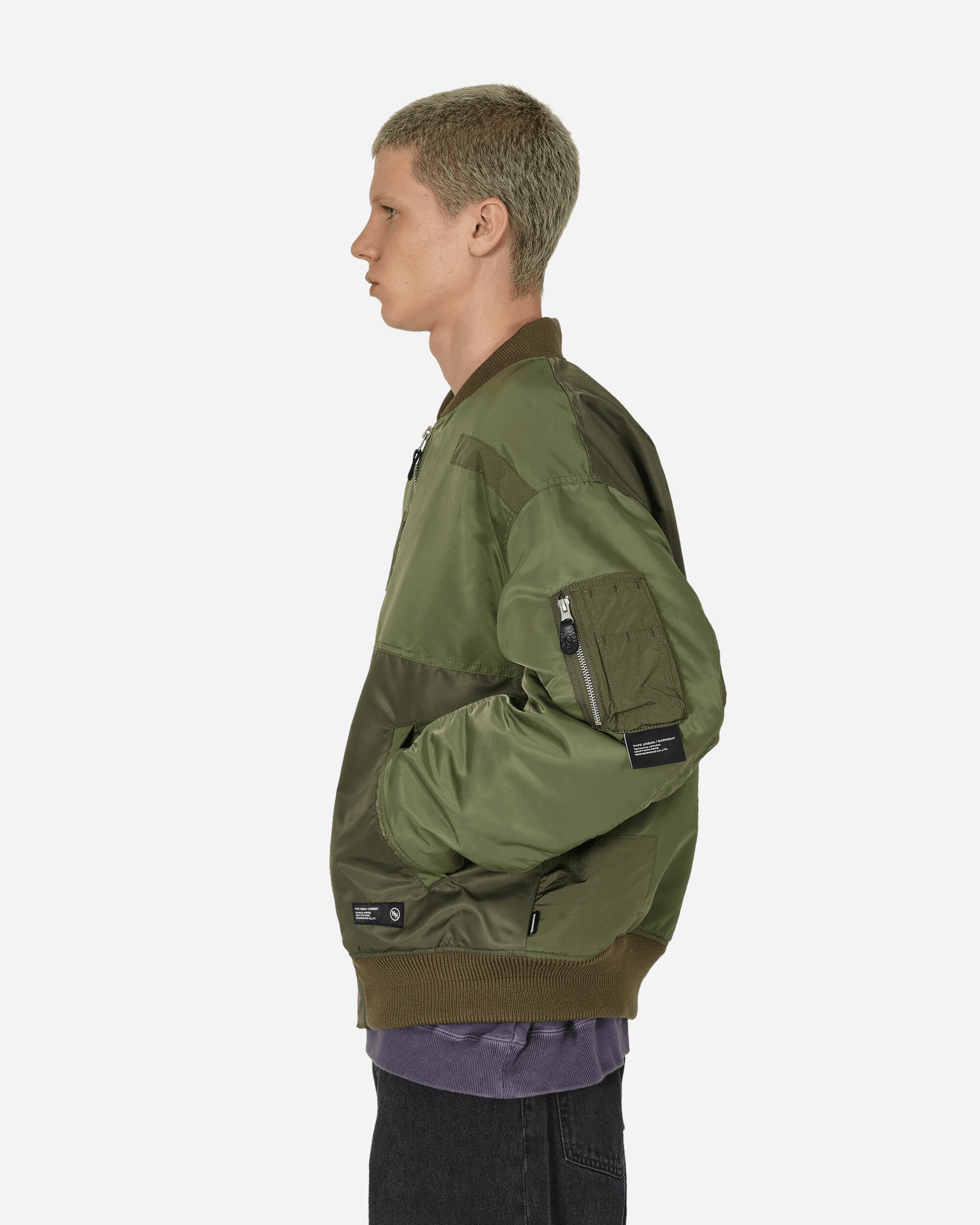 NEIGHBORHOOD MA-1 Flight Jacket Olive Drab | slamjam