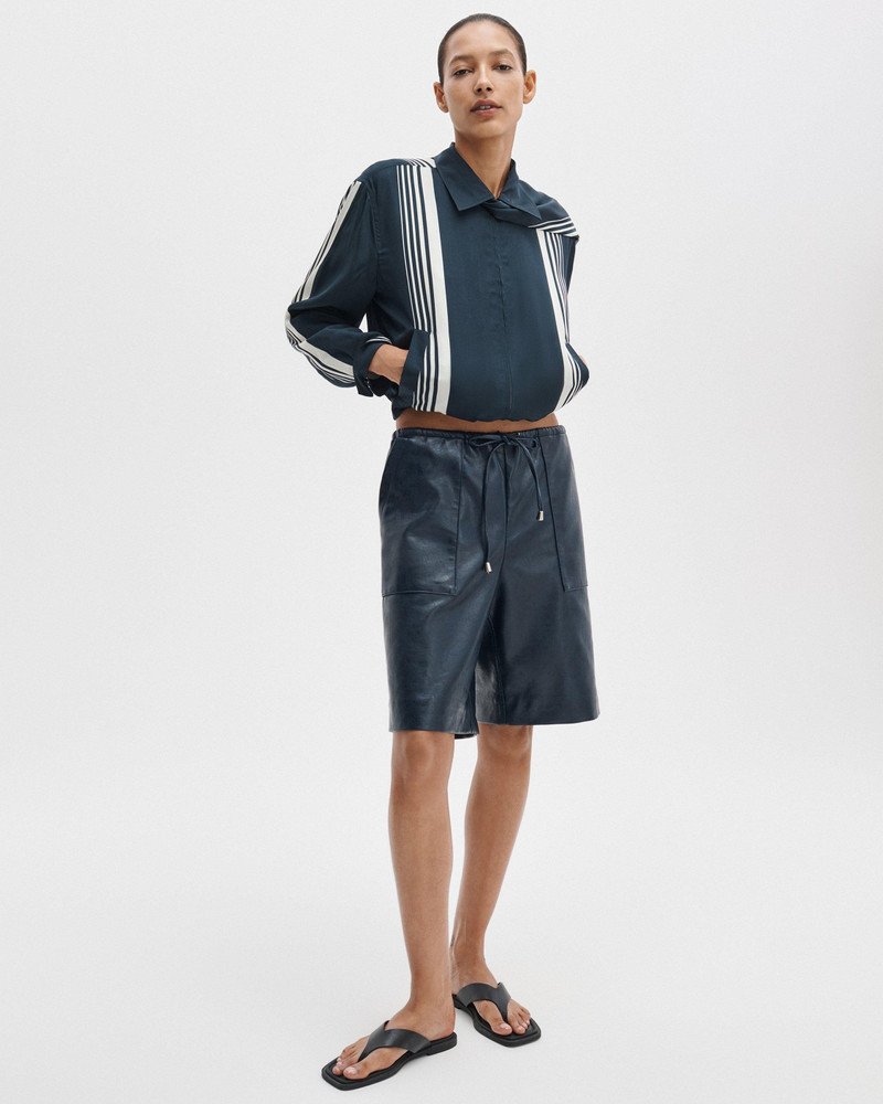 rag & bone Krista Striped Silk-Blend Jacket outlook