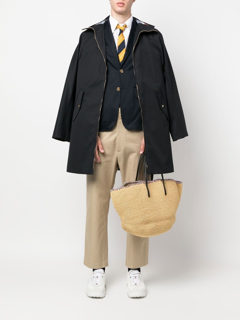 Thom Browne hooded cotton parka outlook