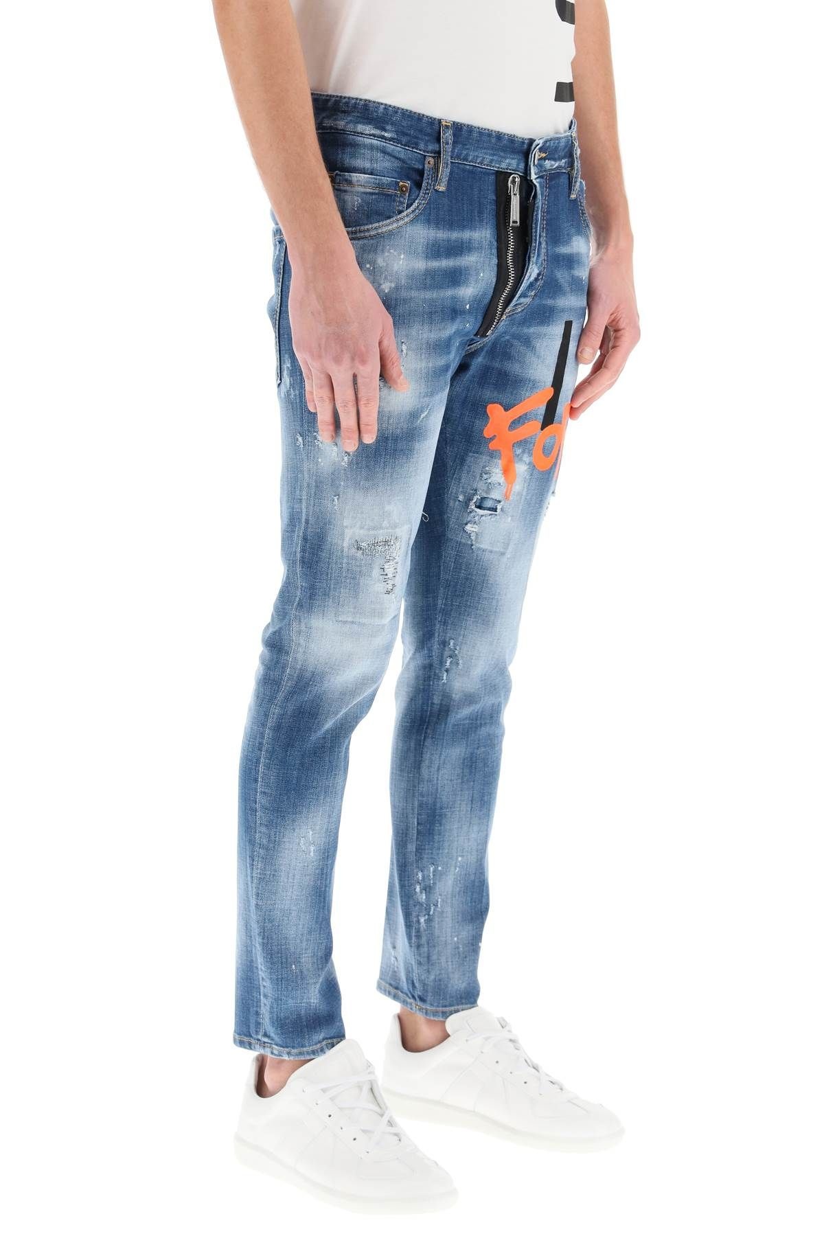 ICON 4EVER MEDIUM WASH SKATER JEANS - 3