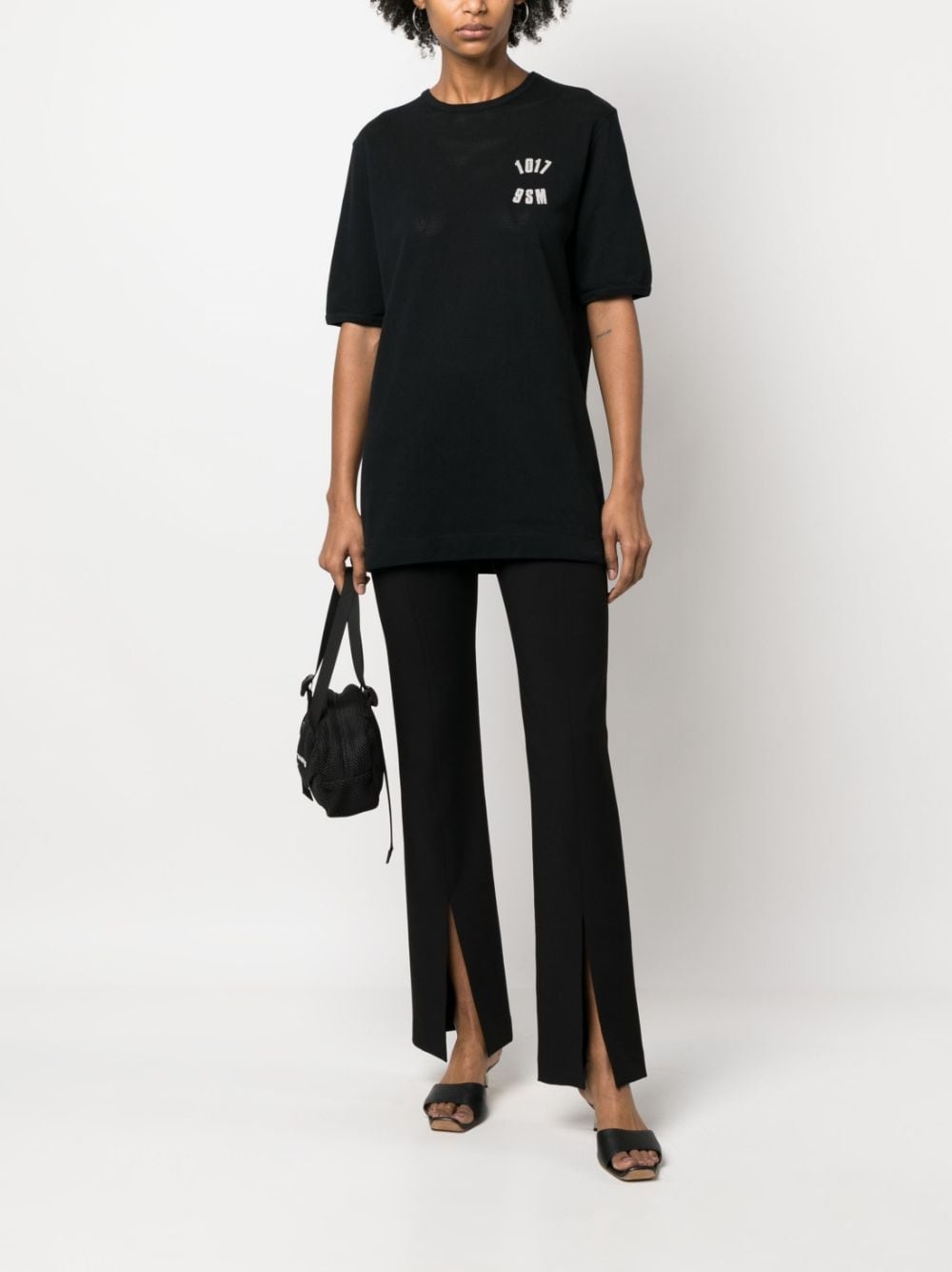 logo-print cotton T-shirt - 3