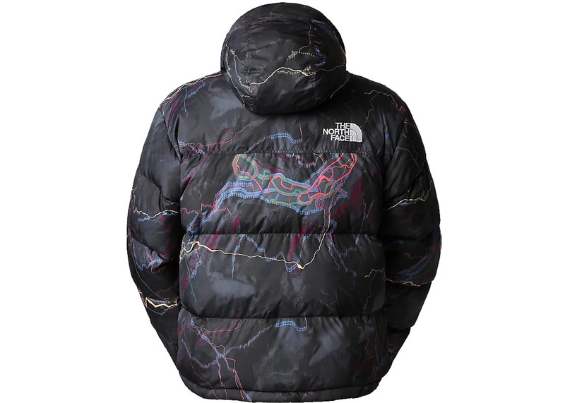 The North Face The North Face 1996 Retro Nuptse 700 Fill Packable Jacket TNF Black Trail Glow Print outlook