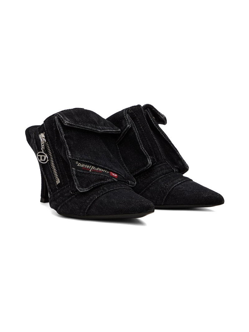 Black D-Venus Pocket ML Mules 4