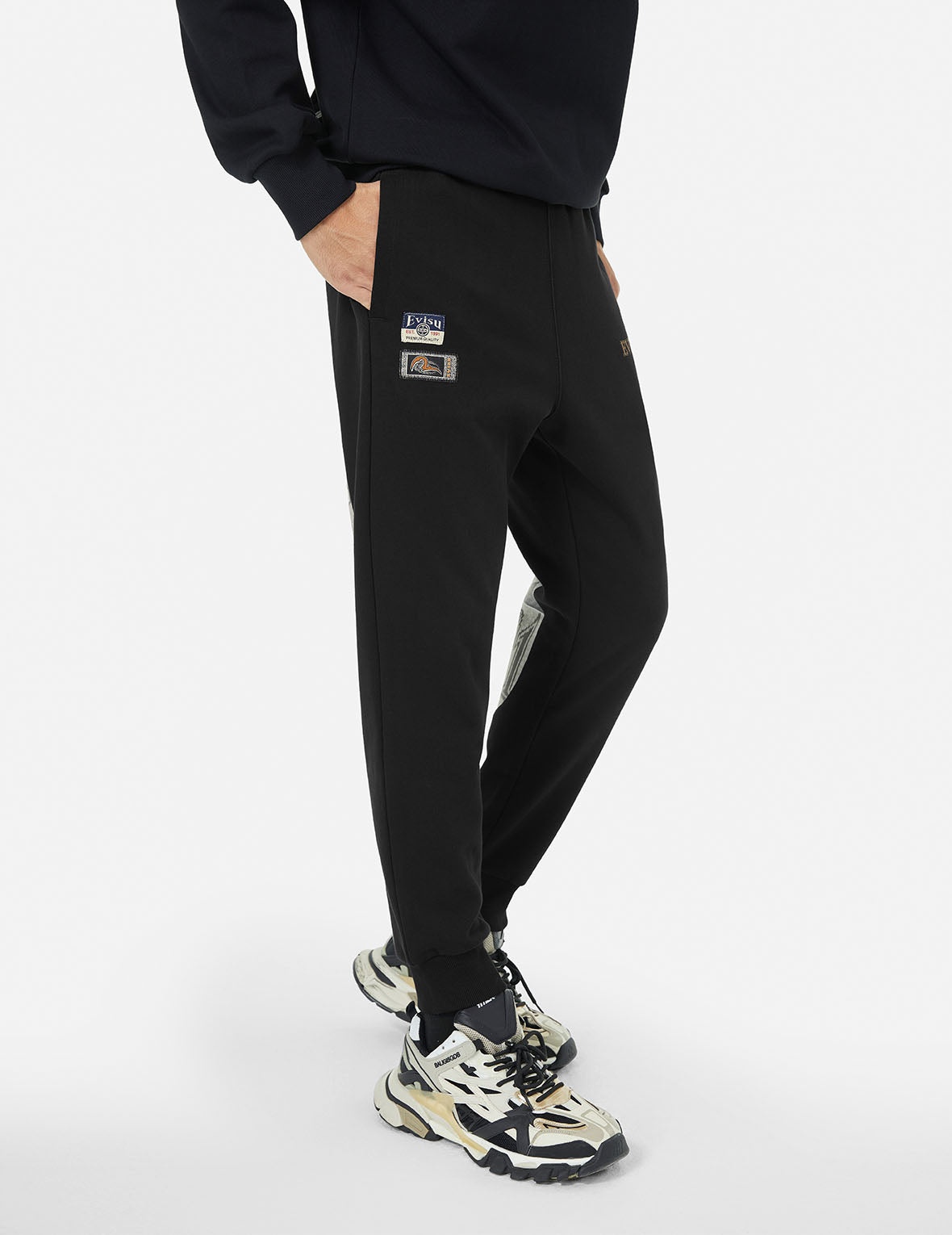 Ethnic Style Daicock Print Regular Fit Sweatpants - 6