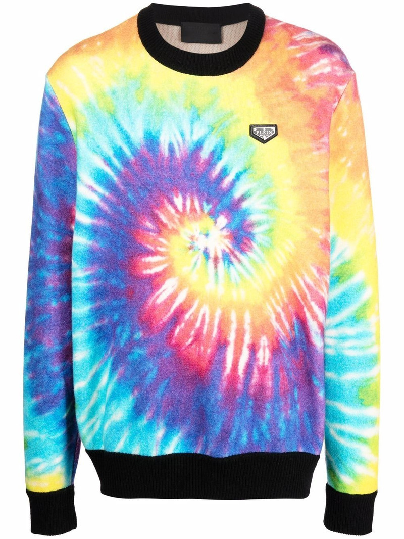 skull tie dye sweatshirt 1