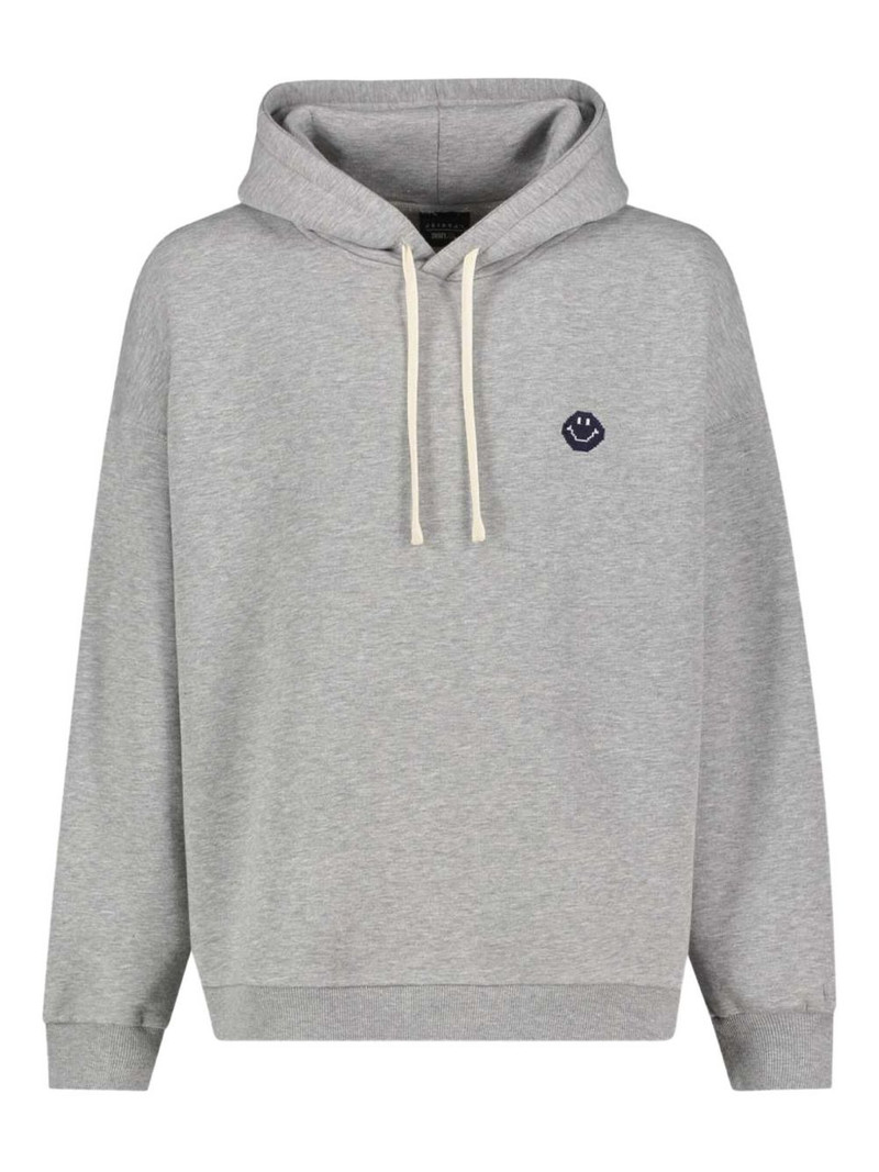 x Smiley® logo-detail hoodie 1