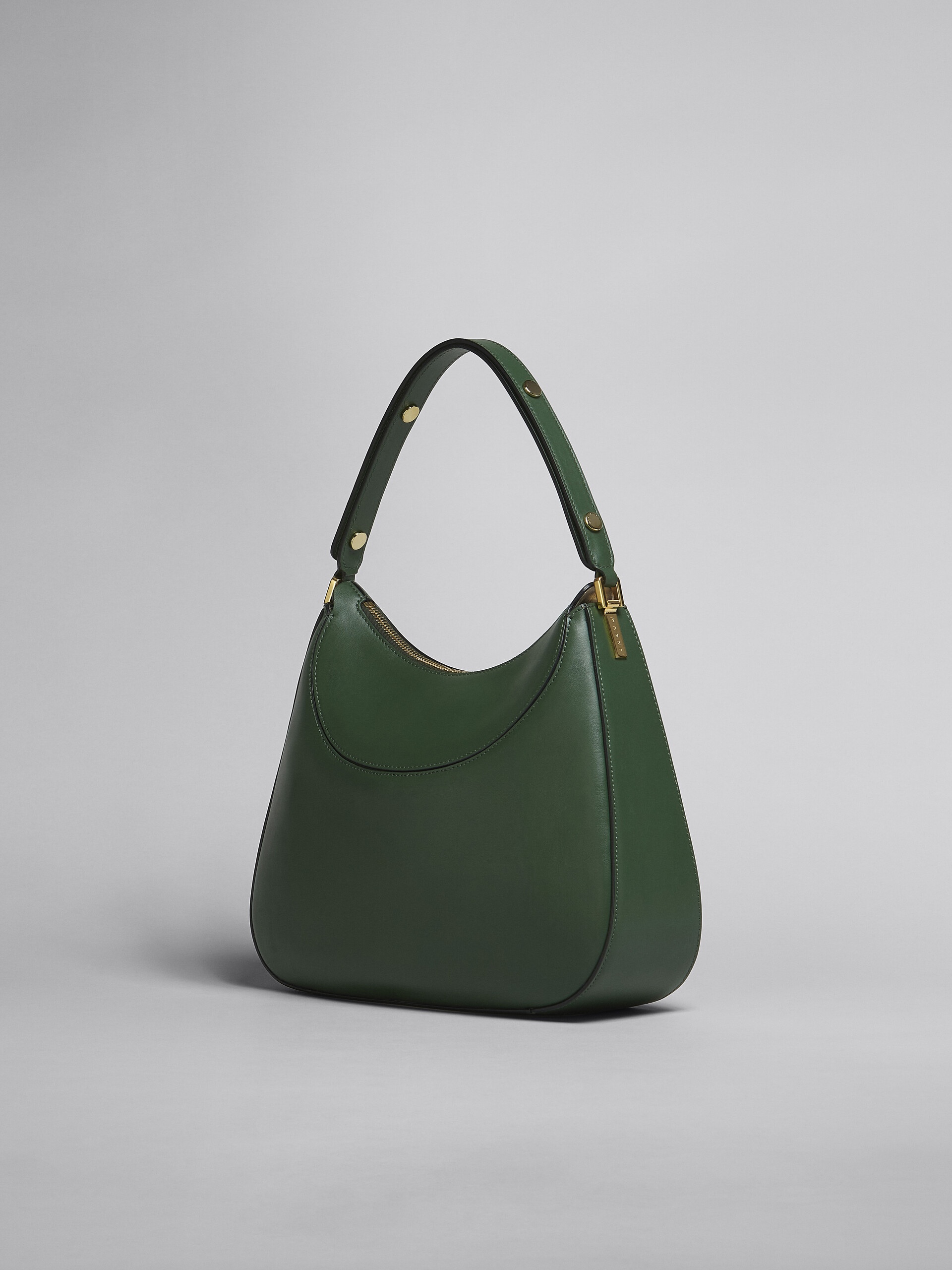 MILANO LARGE BAG IN GREEN LEATHER - 3
