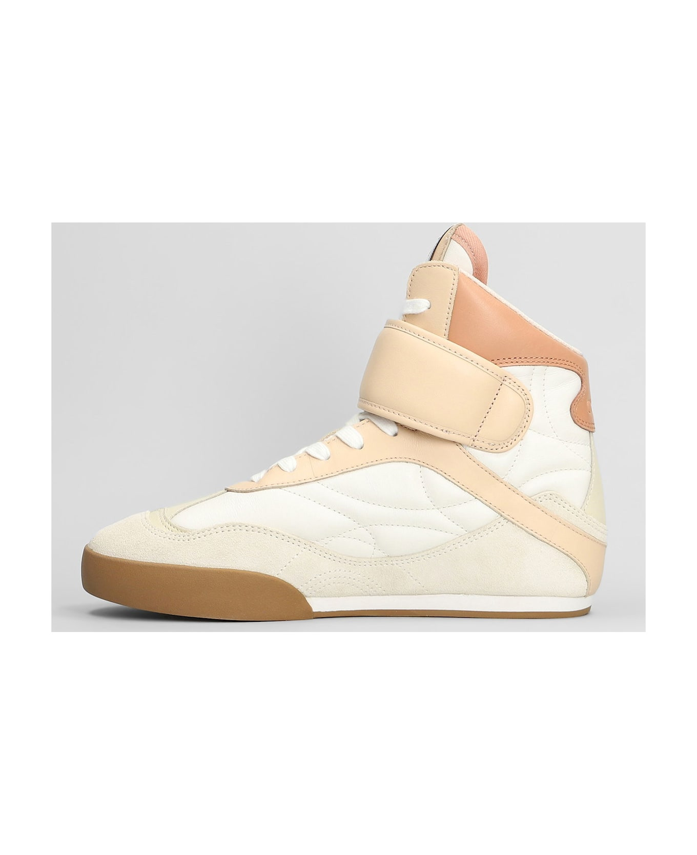 Kick Sneakers In White Suede And Leather - 3