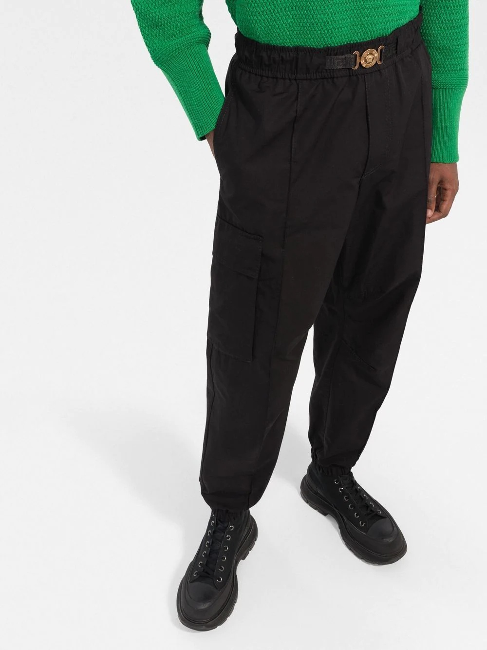 Medusa plaque cargo trousers - 3