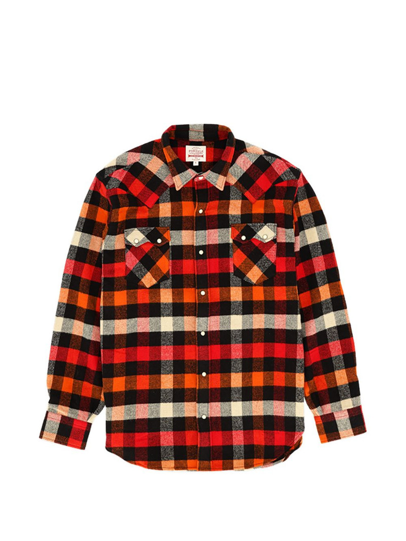 Josh checkered snap-closure shirt 1