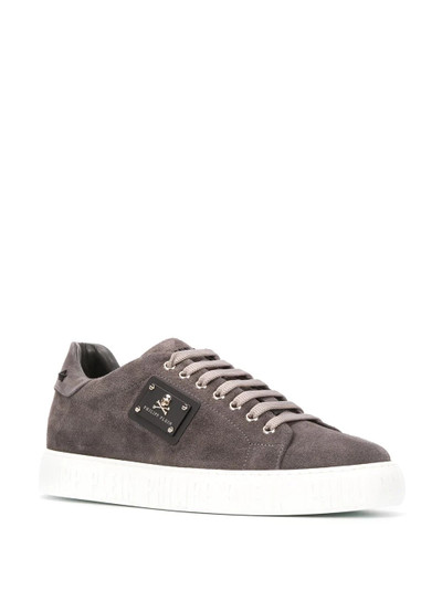 PHILIPP PLEIN logo embroidered sneakers outlook