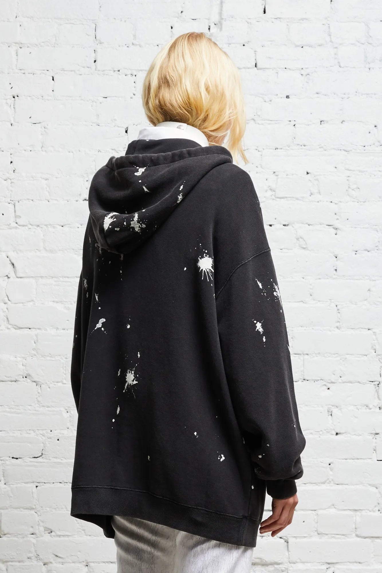 R13 NEW YORK HOODIE - ACID BLACK - 4
