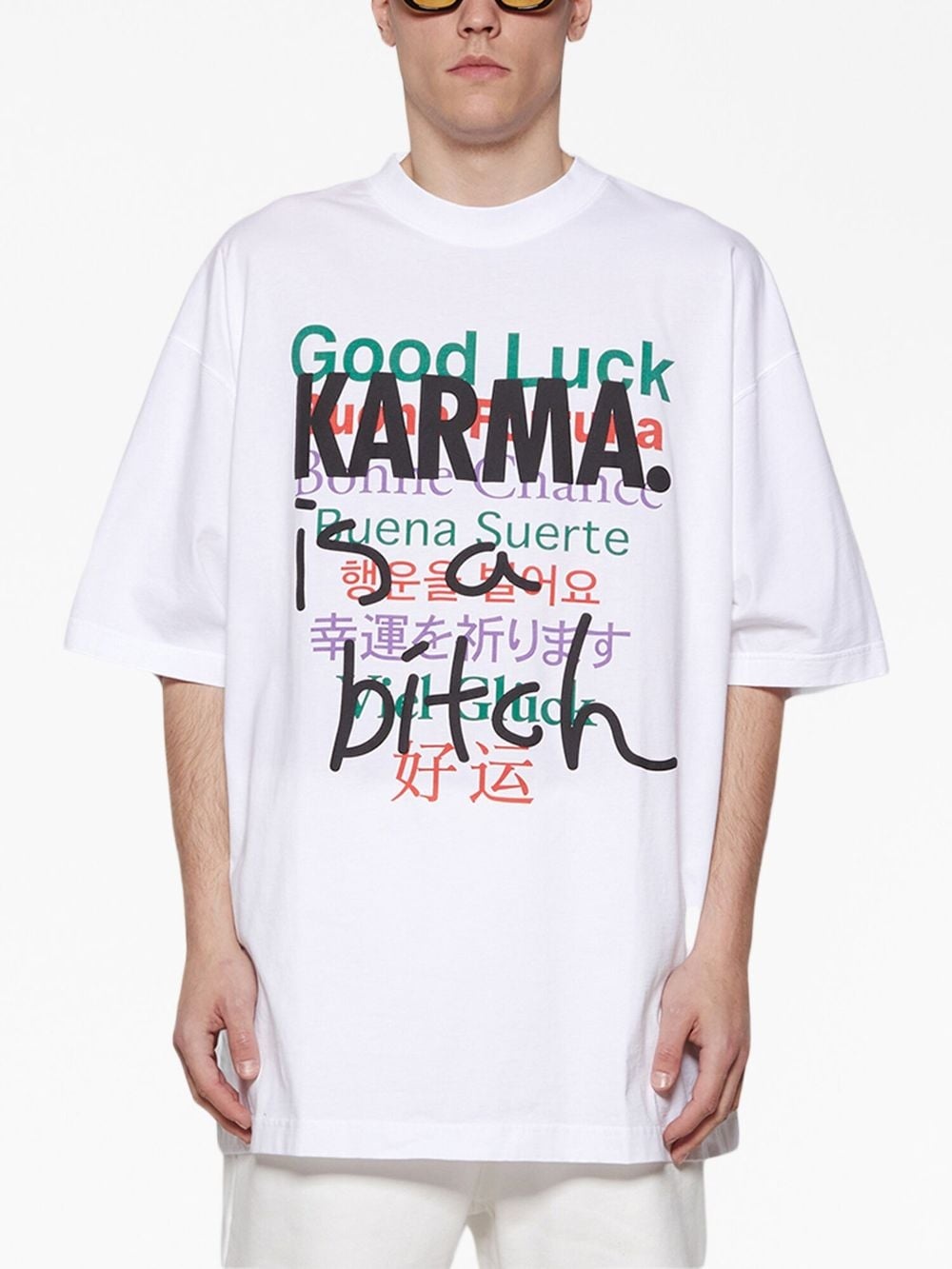 Good Luck Karma cotton T-shirt - 3