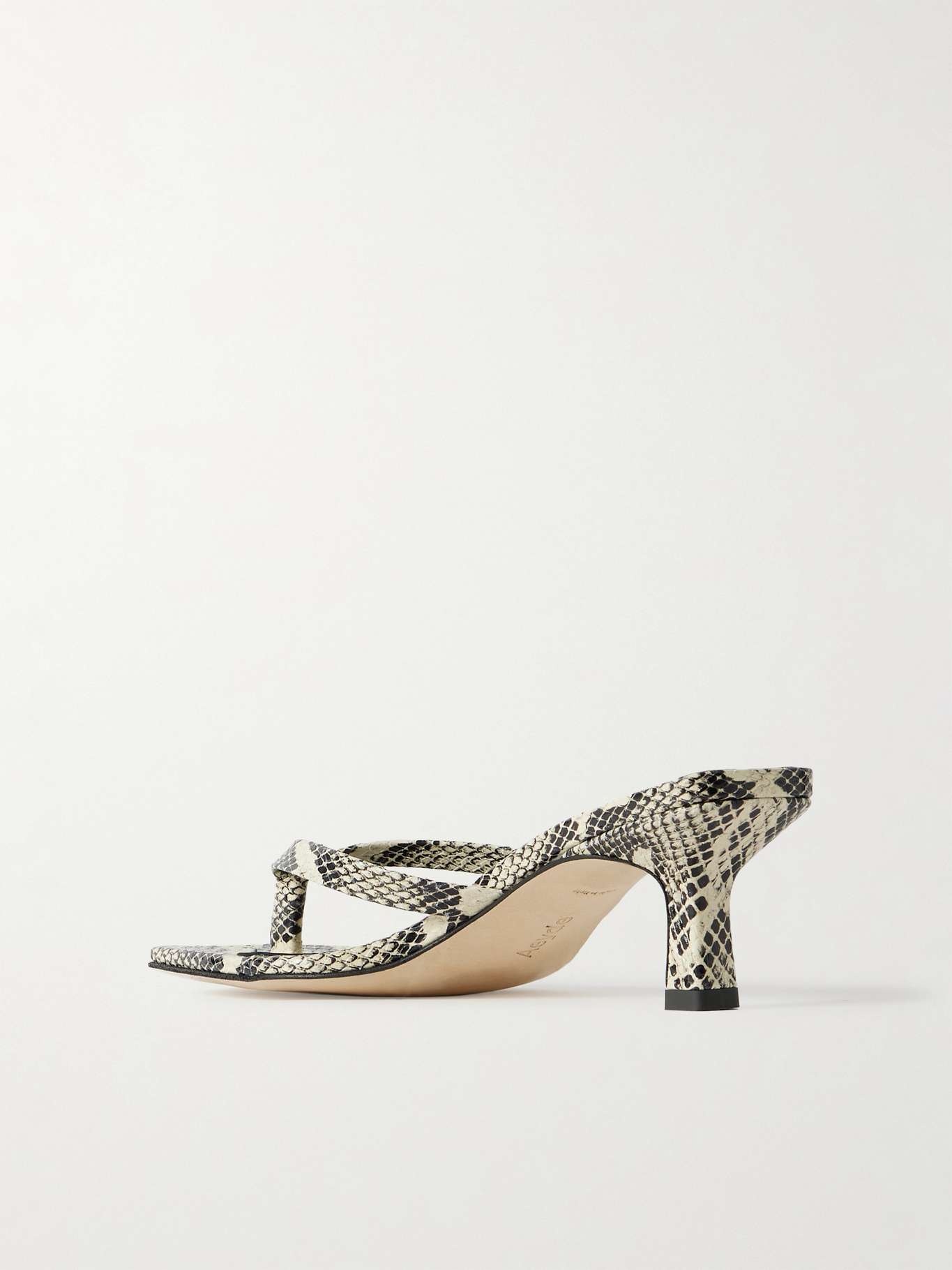 Wilma snake-effect leather sandals Snake print - 3
