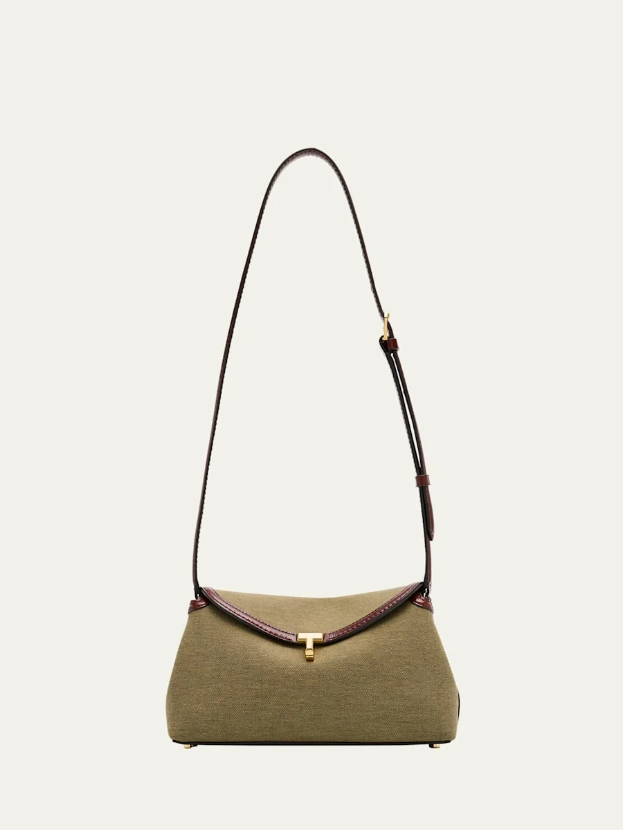 T-Lock Canvas Clutch Bag - 1