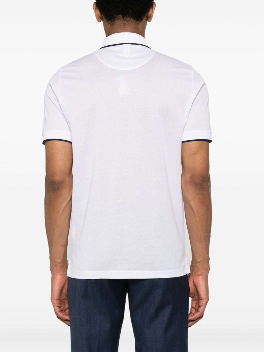 contrast-trim polo shirt - 4
