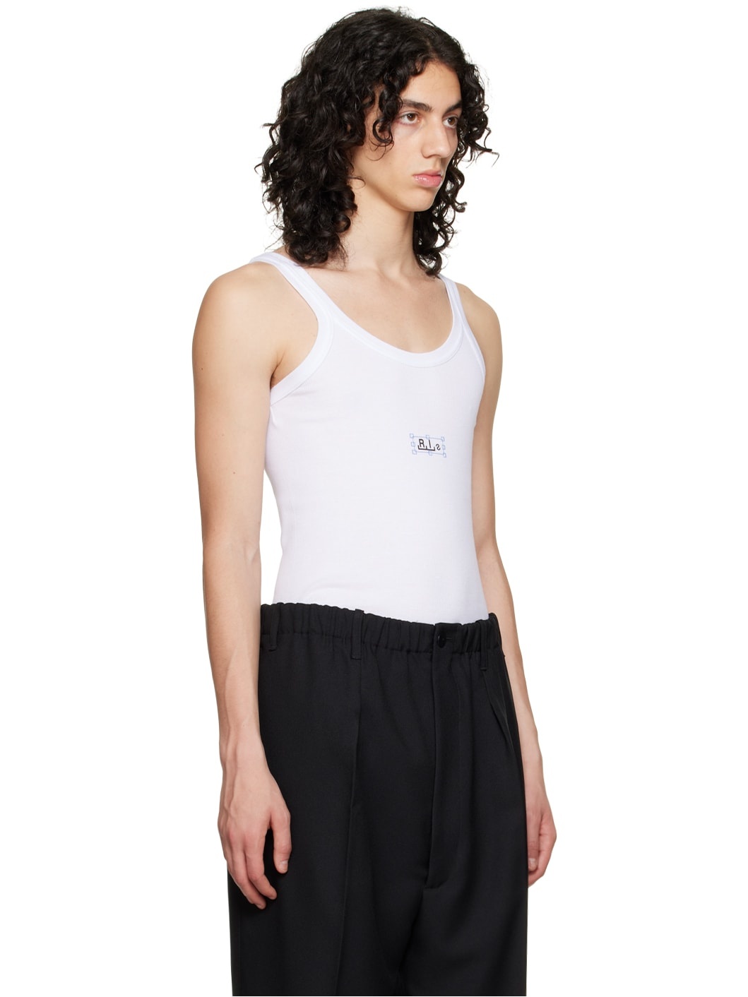 White Printed Tank Top - 2