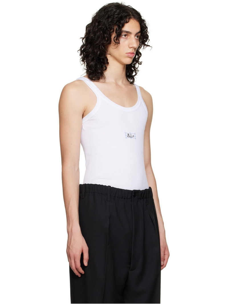 White Printed Tank Top 2