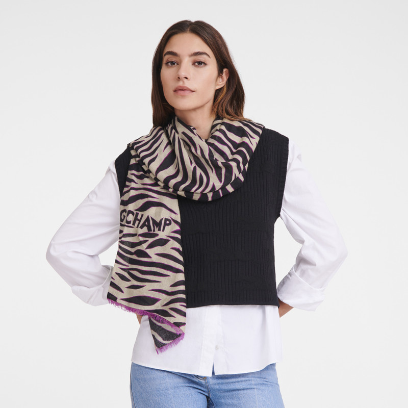 Longchamp Longchamp Tiger Stole - Silk Blend outlook