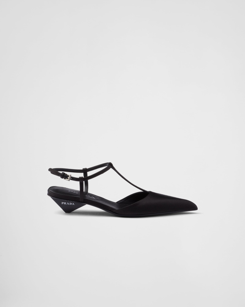 Prada Satin slingback pumps outlook