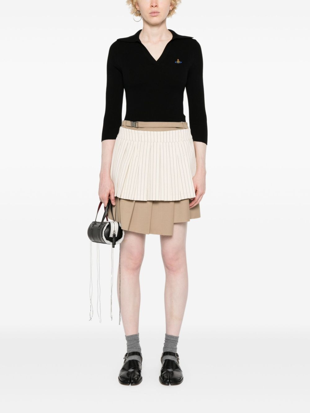 Orb-embroidered polo jumper - 2