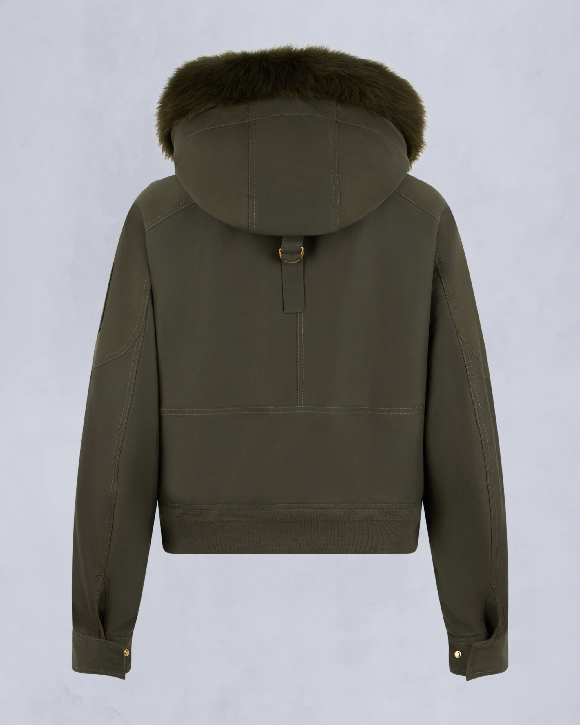 GOLD SERIES LOGAN SHEARLING TRIM BOMBER JACKET - 6