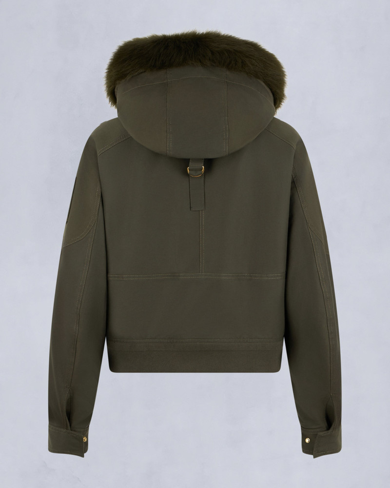 GOLD SERIES LOGAN SHEARLING TRIM BOMBER JACKET 6