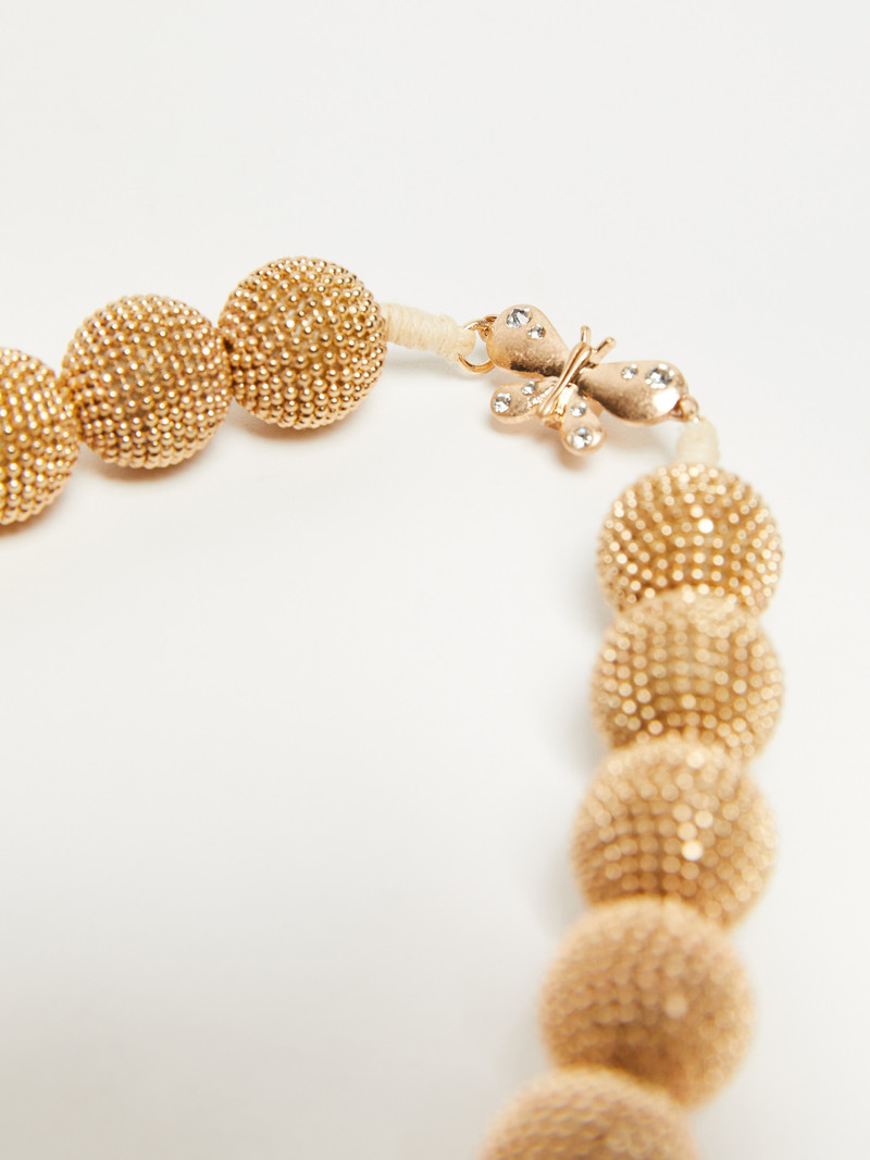 WEEKEND Max Mara PATTINO Ball-adorned choker necklace outlook