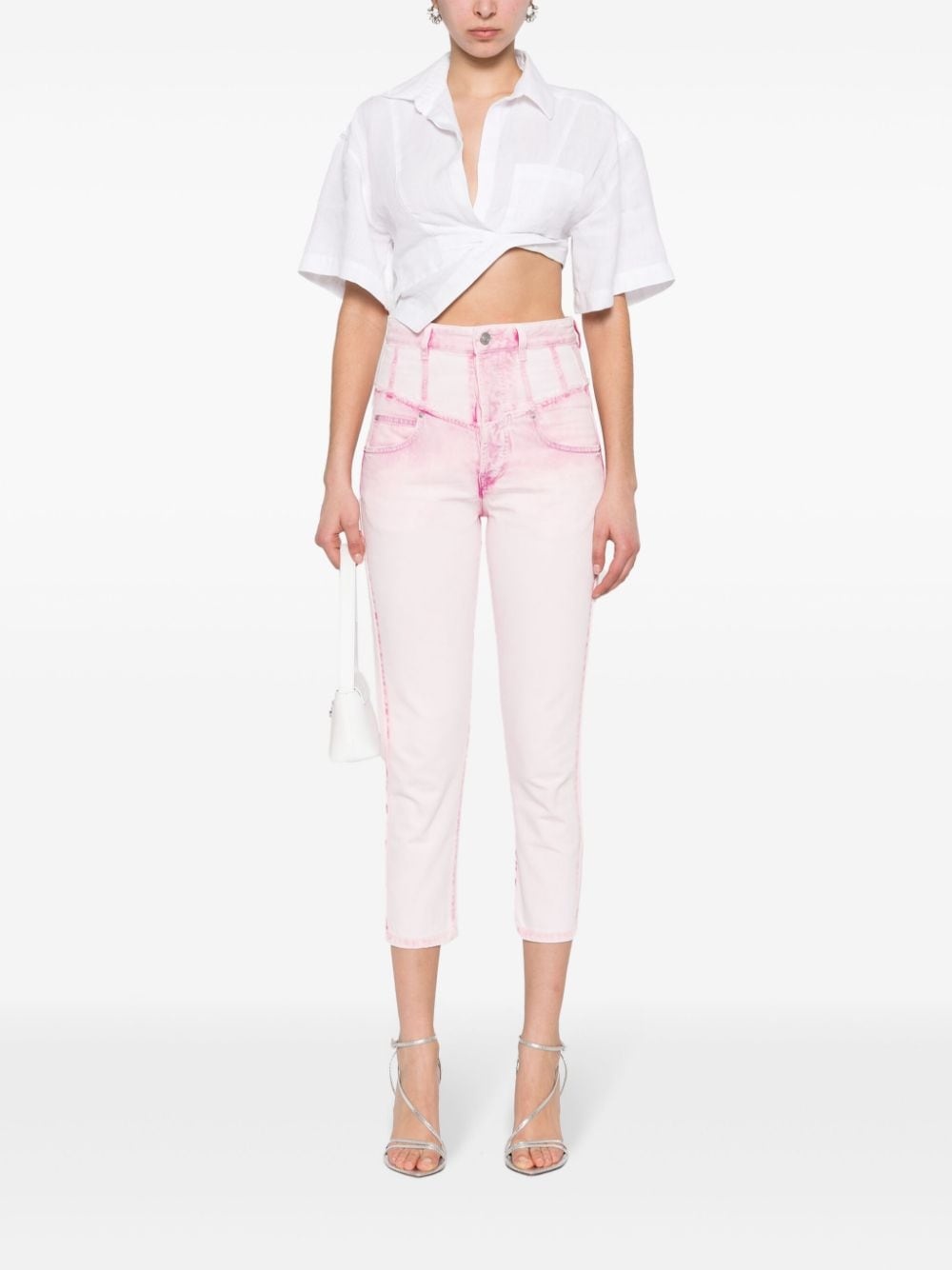 Oliviani high-rise cropped jeans - 2