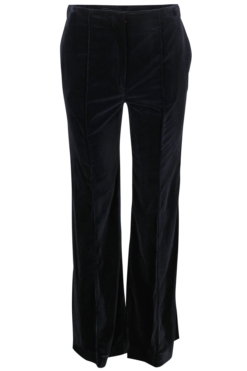 Morgan Velvet Trouser - Blue - 1