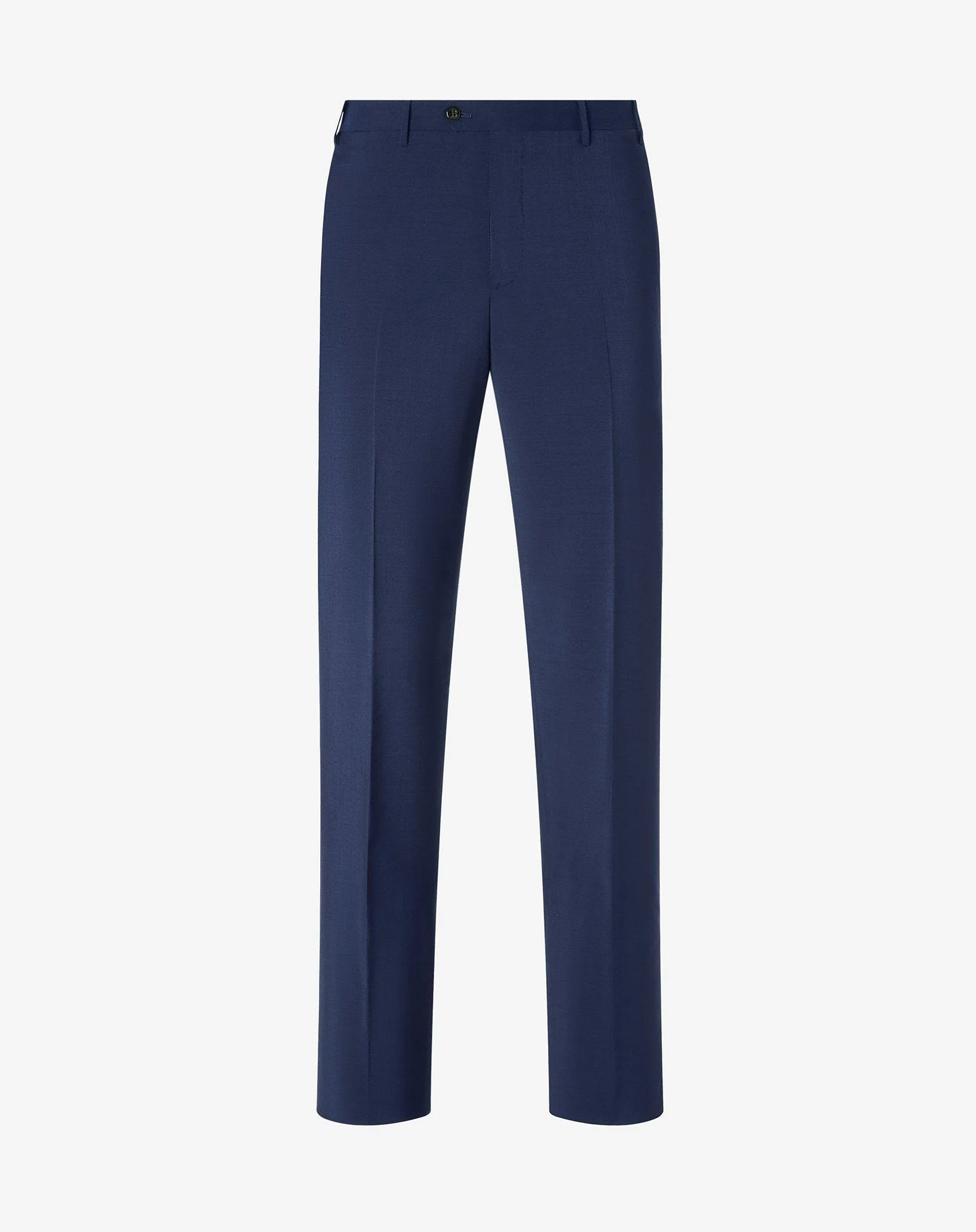 Blue wool and mohair trousers - 1