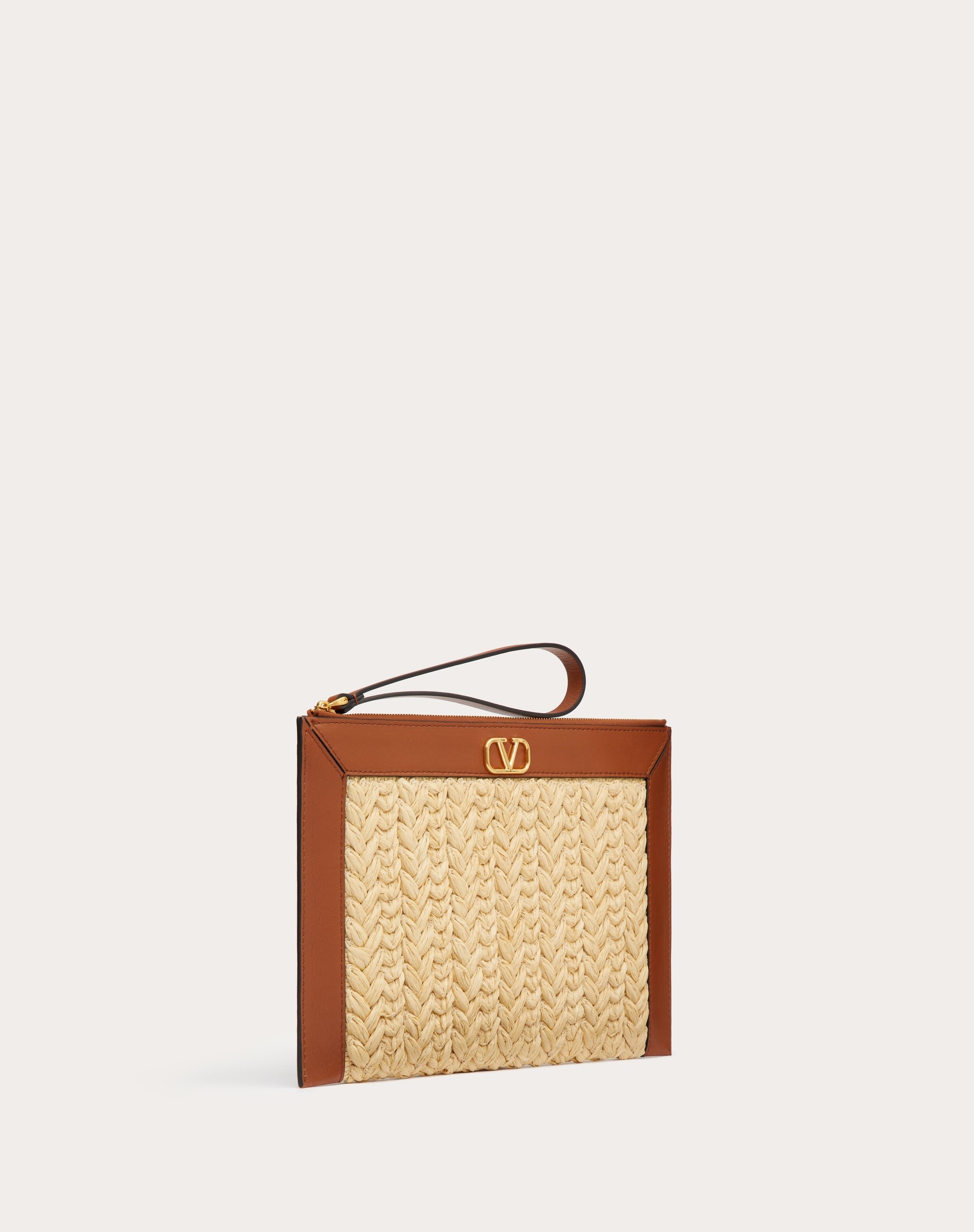 VLOGO SIGNATURE STRAW POUCH - 2