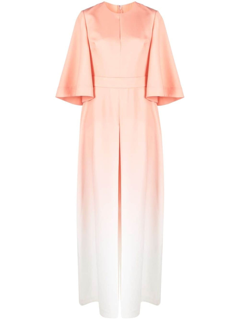 gradient-effect silk jumpsuit 1