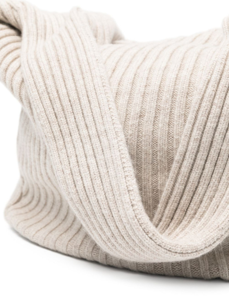 ribbed zip shoulder bag 4
