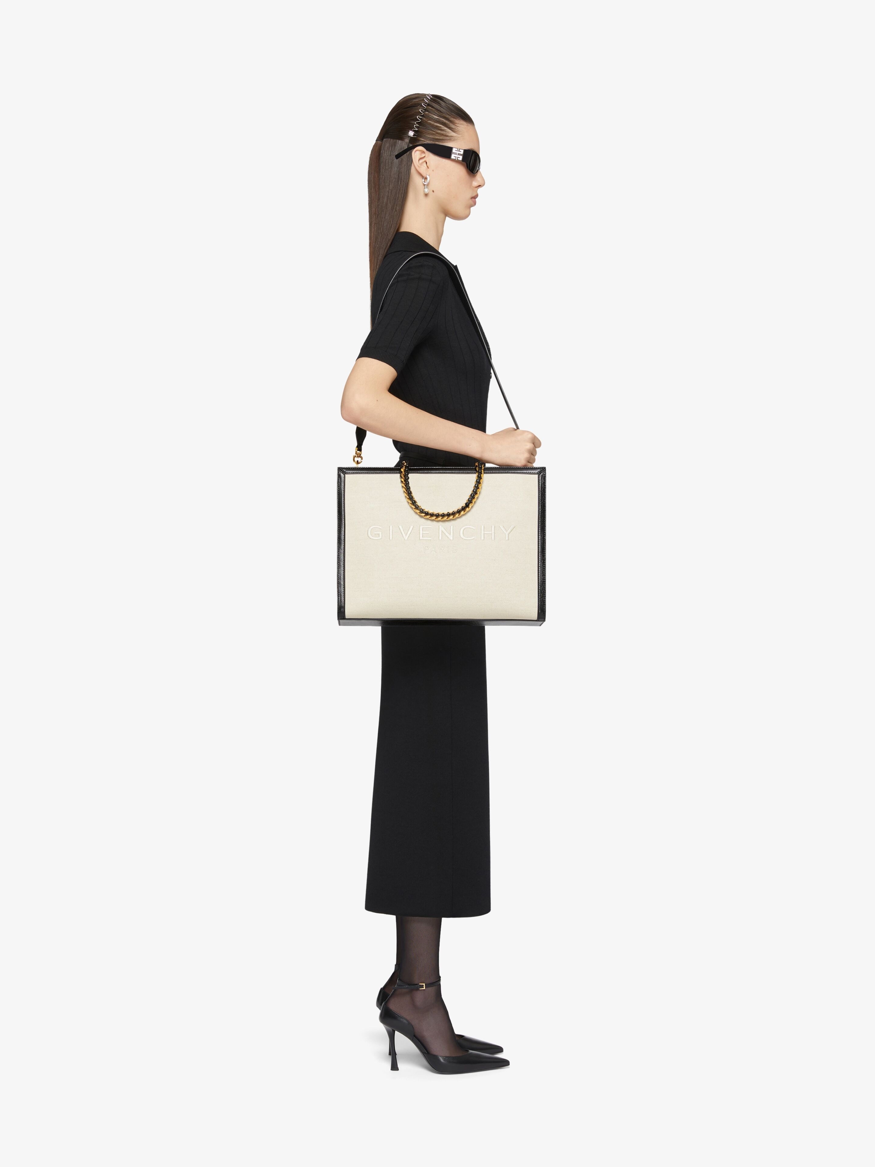 【関税&送料込】Givenchy Ivory Canvas Medium G Shopping Bag Givenchy Ivory Canvas Medium G Shopping Bag – LOZURI®