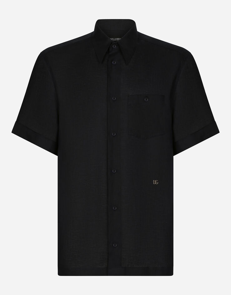 Linen Hawaiian shirt with DG hardware - 1