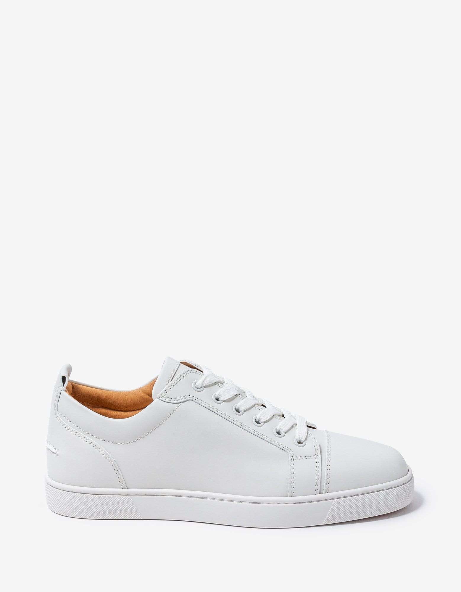 Christian Louboutin Louis Junior White Leather Trainers - 2