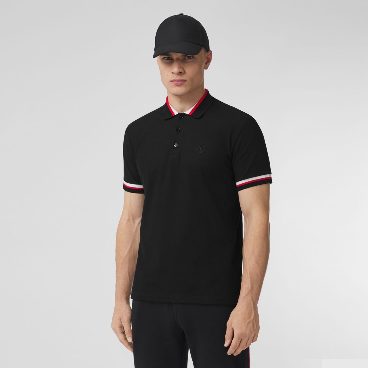 Monogram Motif Cotton Piqué Polo Shirt - 5