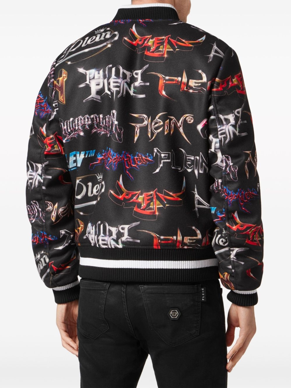 Lettering  reversible bomber jacket - 4