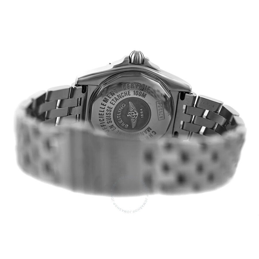 Pre-owned Breitling Cockpit Quartz Chronometer Black Dial Ladies Watch A71356 - 6