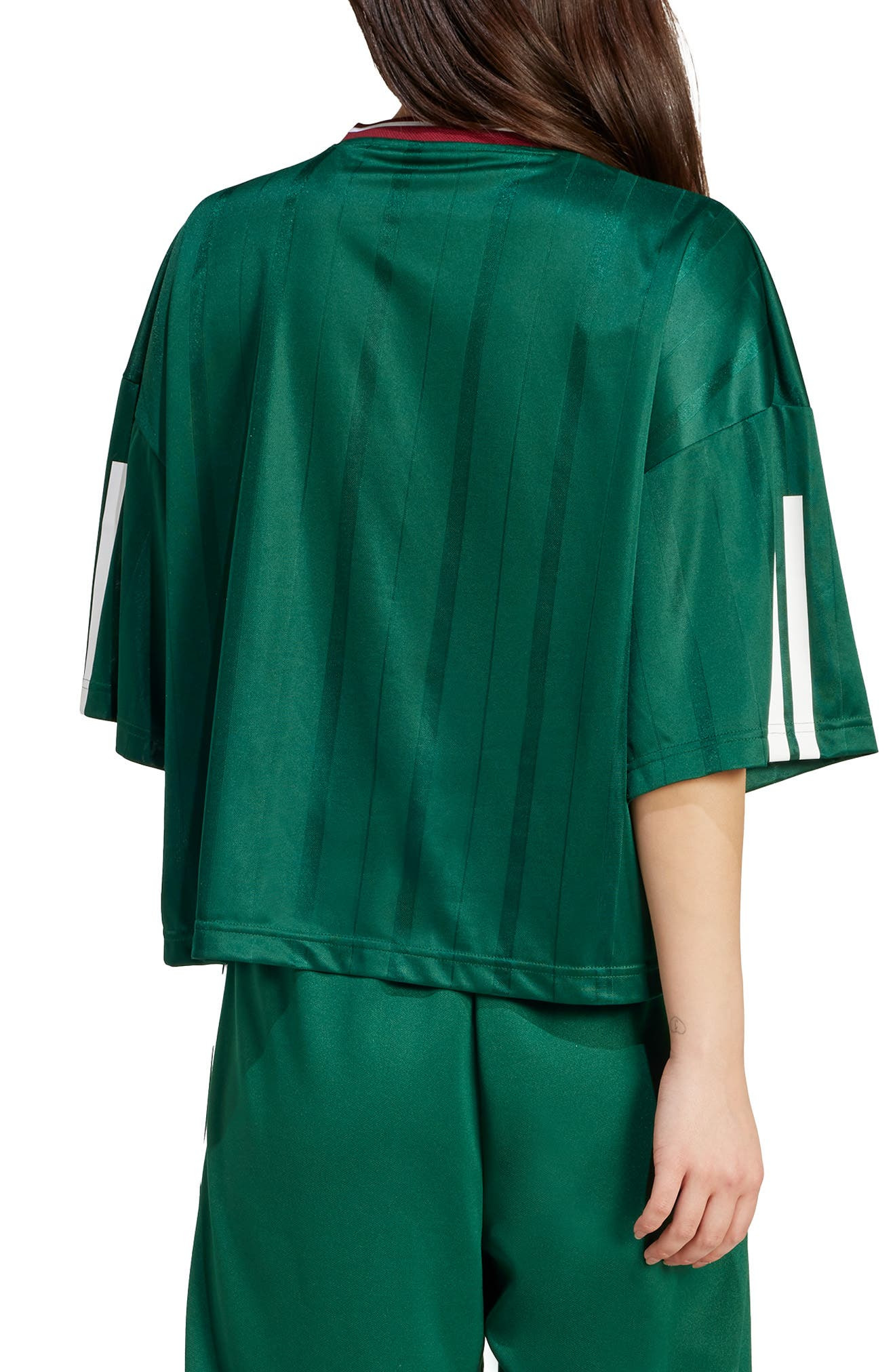 adidas Tiro Nations Pack Oversize T-Shirt in Dark Green/burgundy/White at Nordstrom - 2