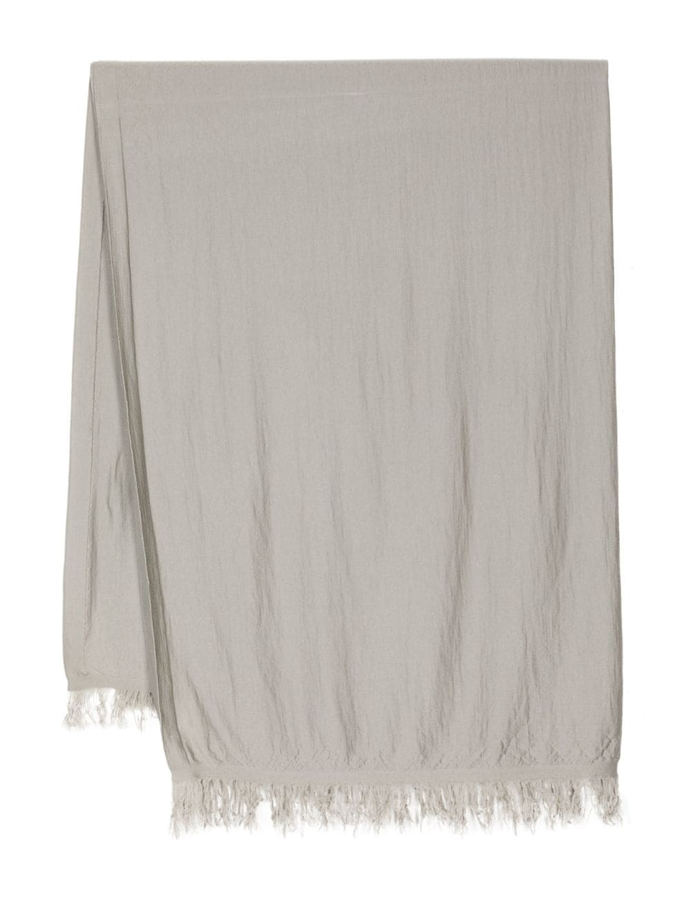 fringed cashmere scarf - 1