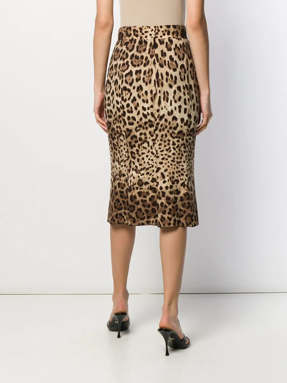 leopard-print skirt - 4