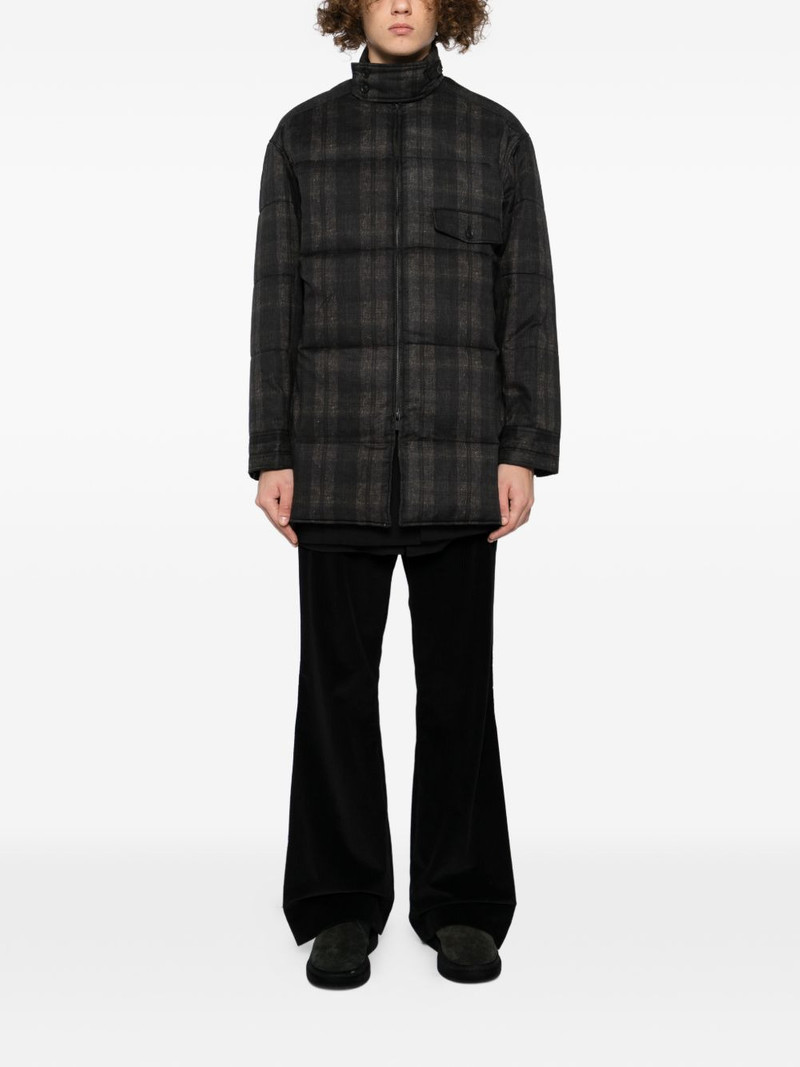 Yohji Yamamoto plaid padded jacket outlook