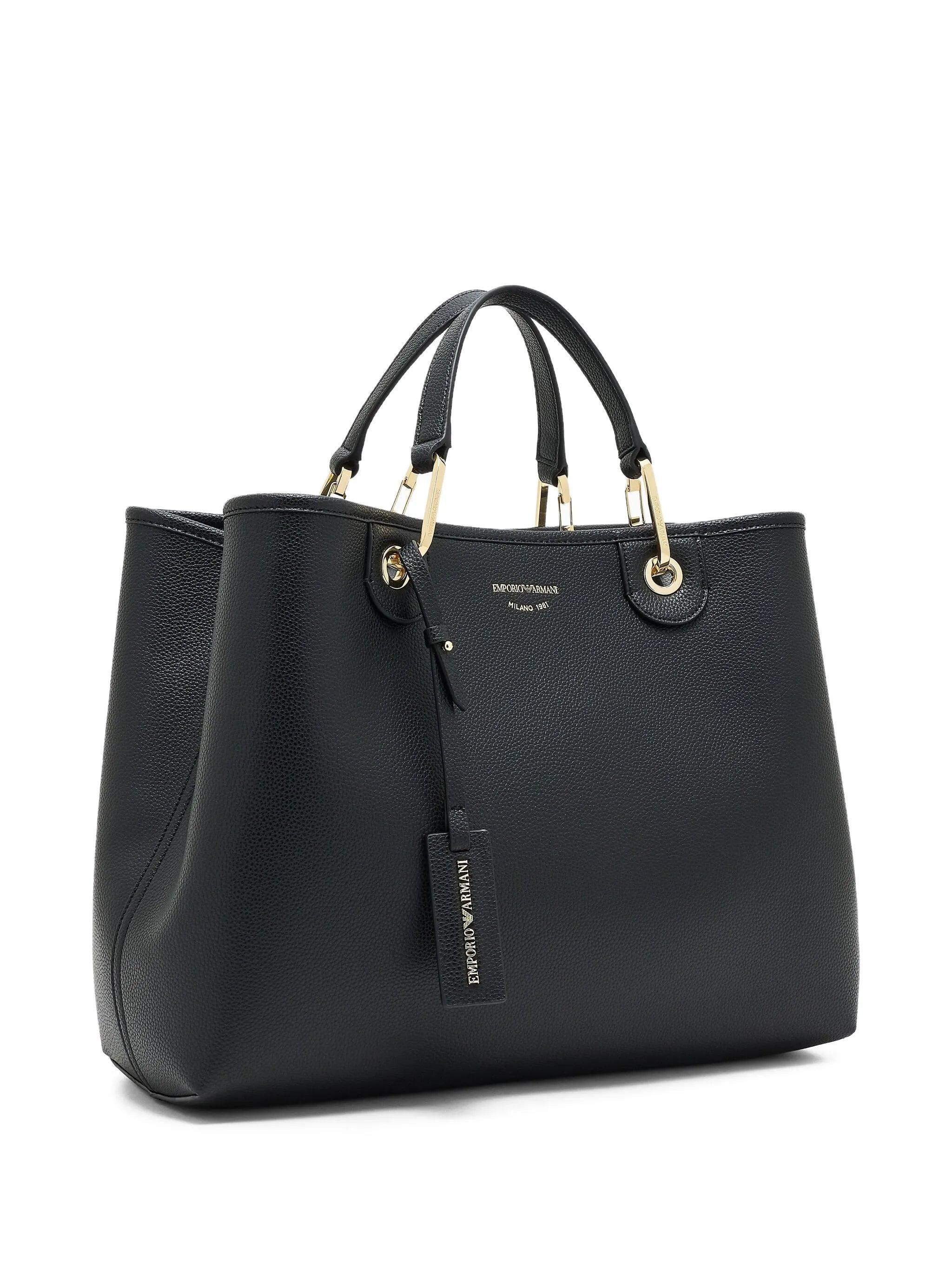Emporio Armani Medium Grain-leather Tote Bag - 3