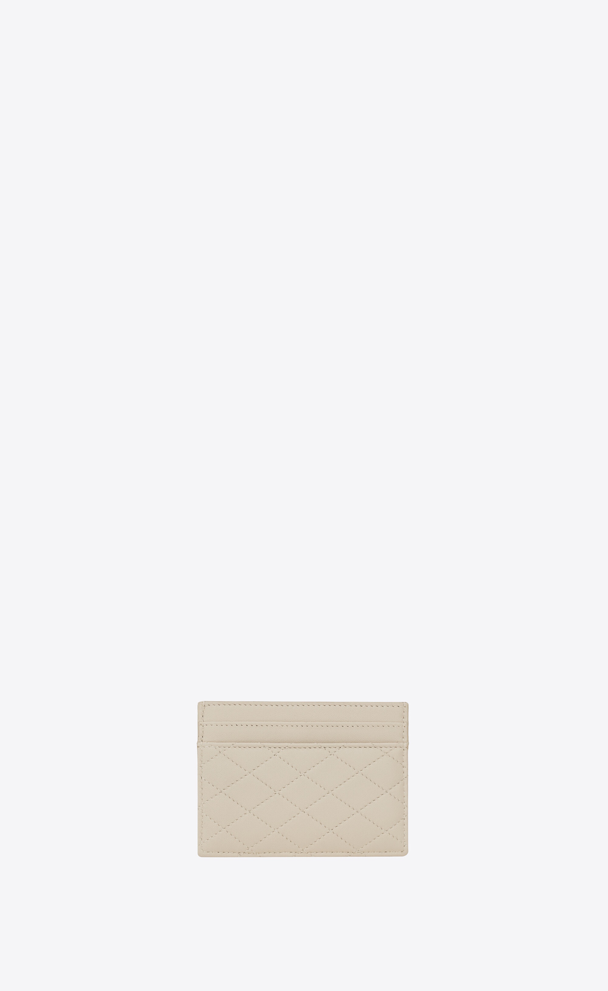 gaby card case in quilted lambskin - 2