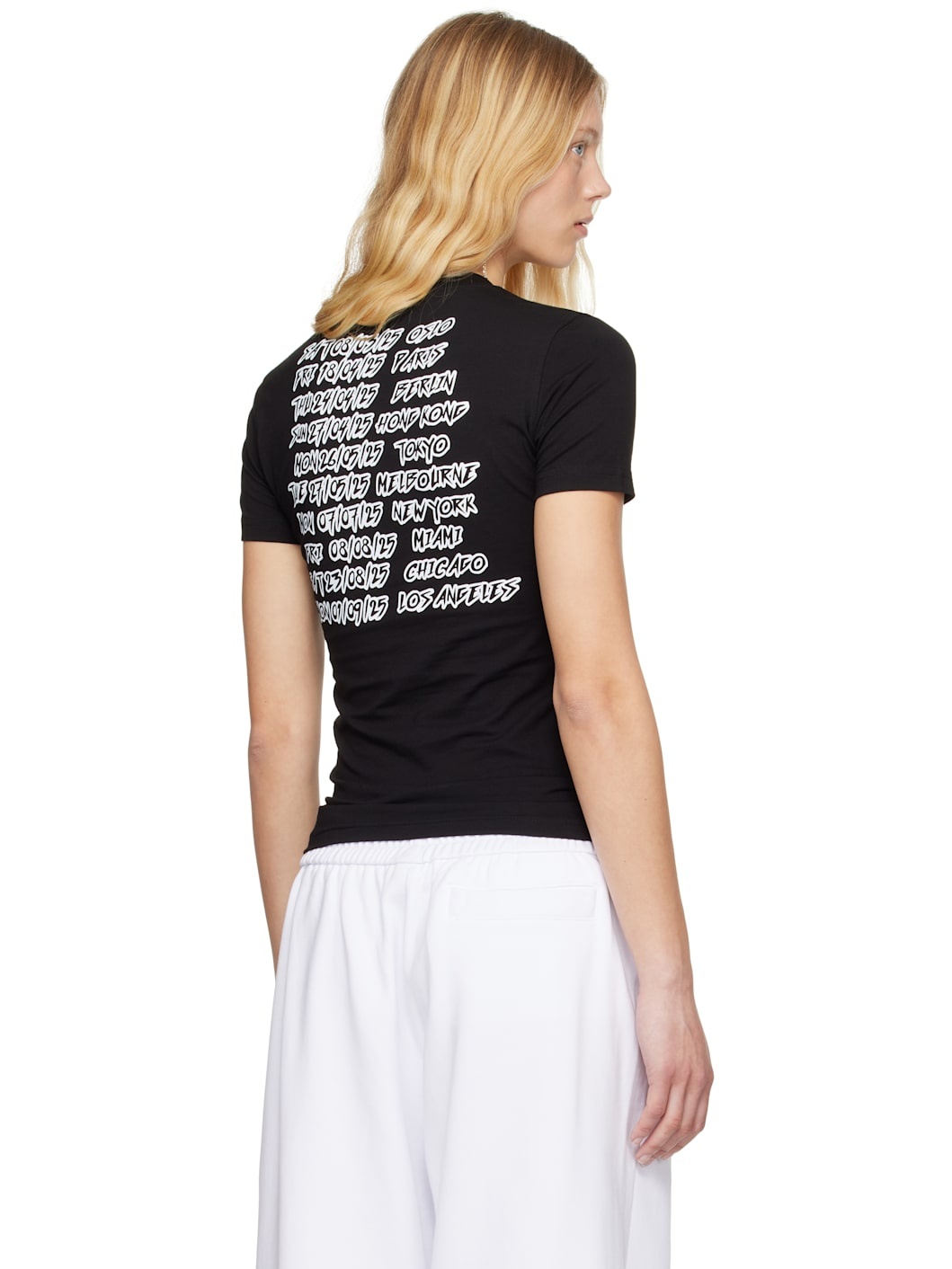 Black 'Tour' T-shirt - 3