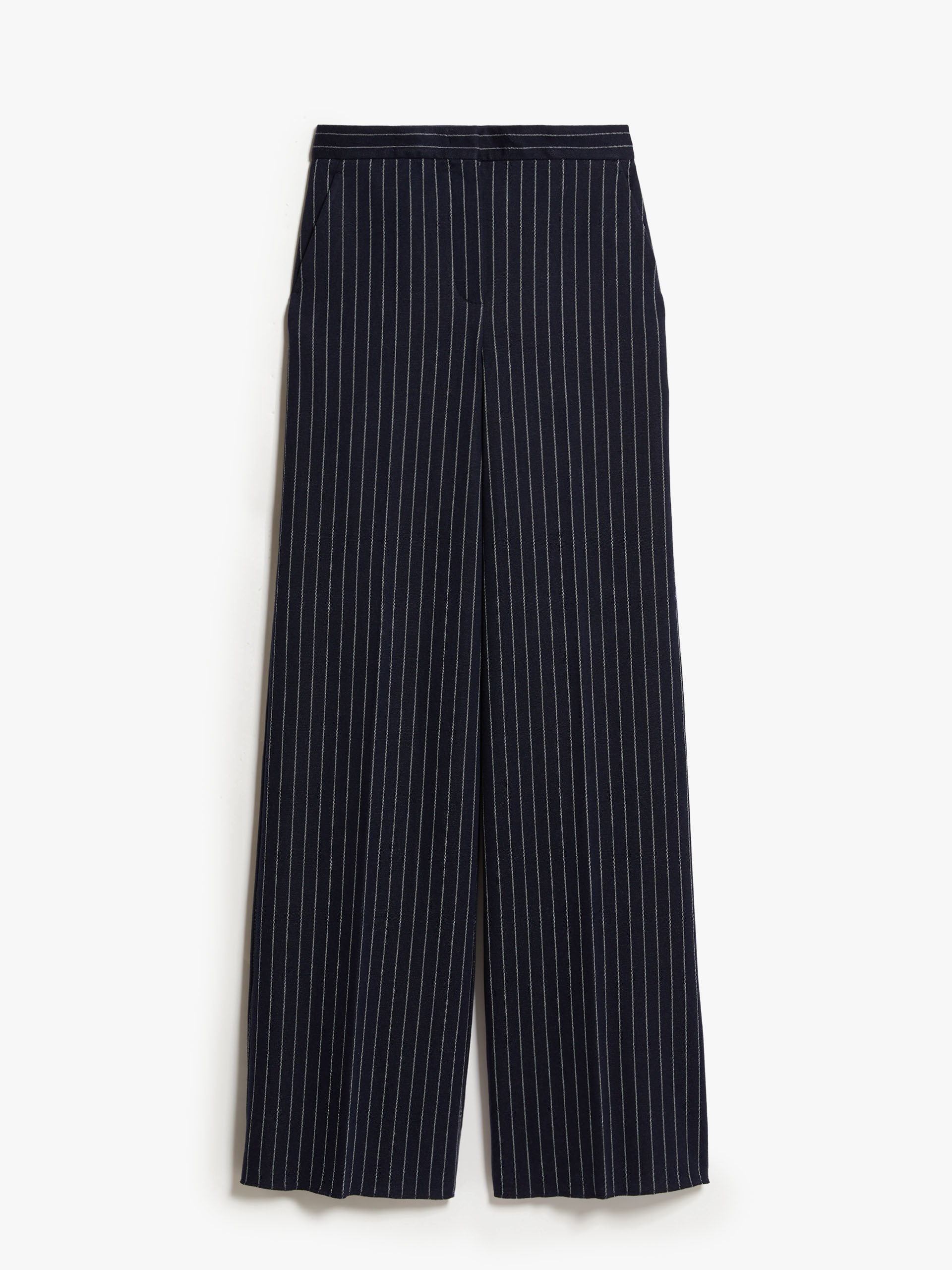 Cotton, cashmere and silk palazzo trousers - 1