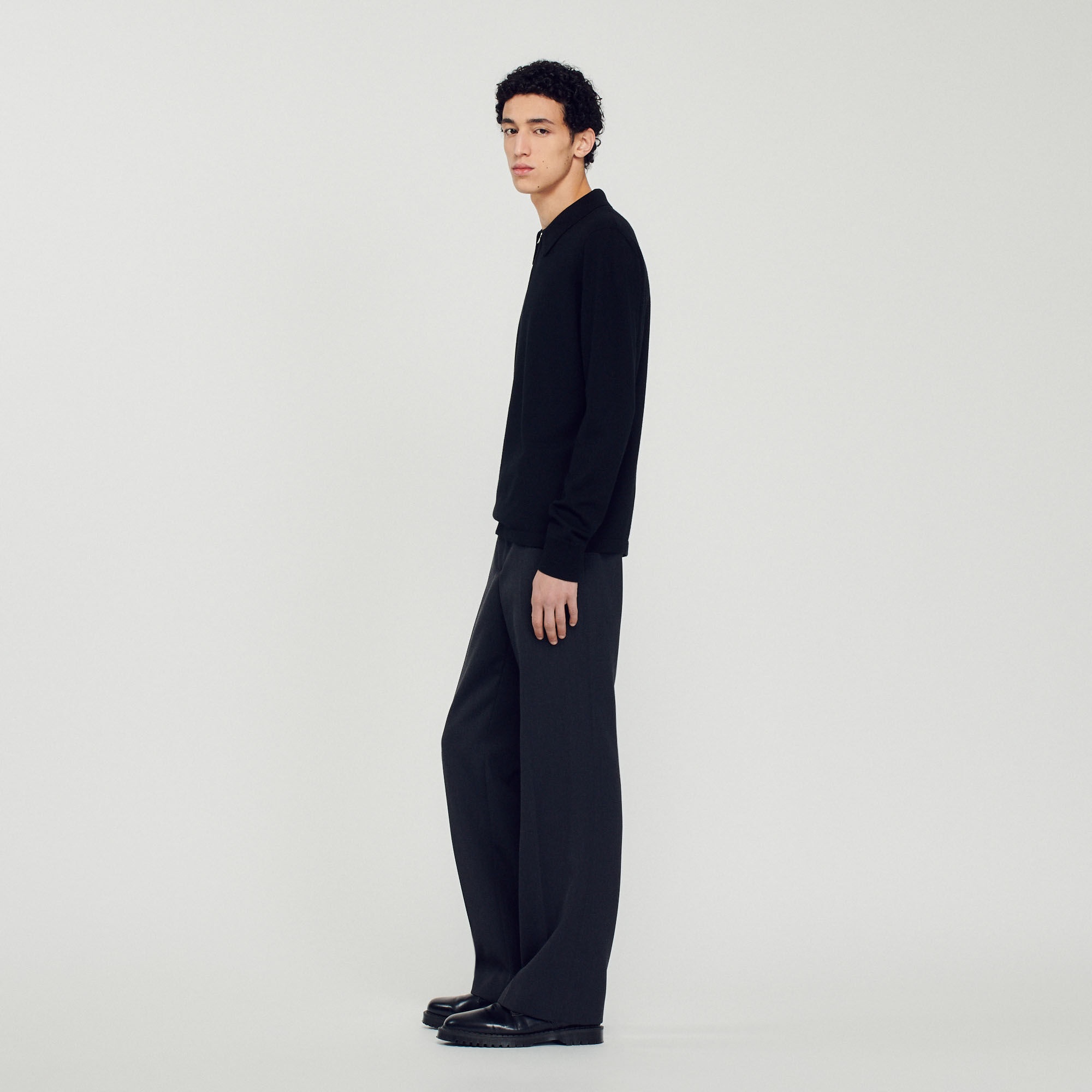 KNITTED POLO SWEATER - 6